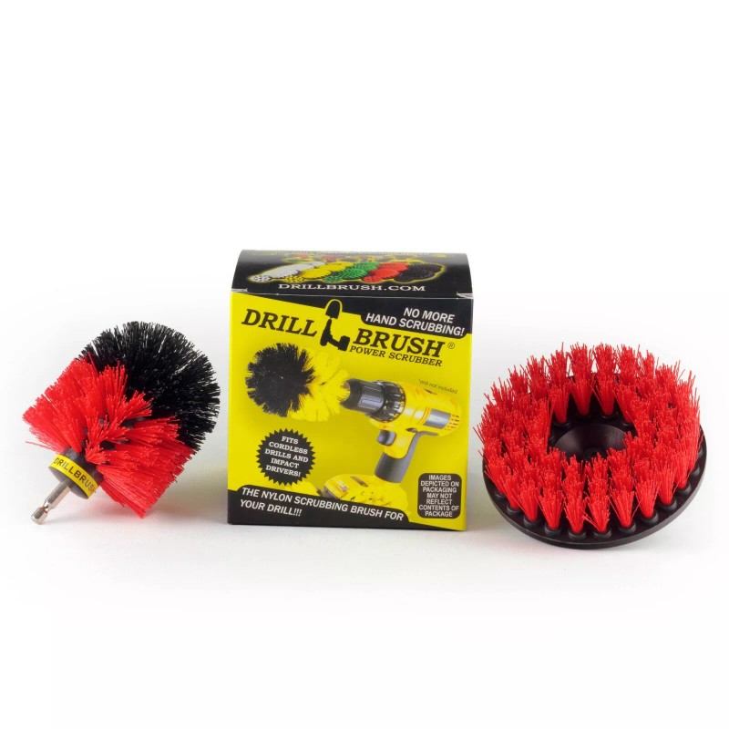 Drillbrush Drill Powered Heavy Duty Outdoor Stiff Bristle Scrub Brush