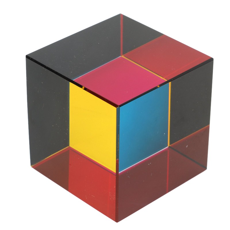Color Cube Optical 6 Sides Cube Optical Cube Prism for