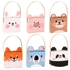 YUHENGCT 12 Pack Farm Animal Party Favor Boxes,Farm Theme Birthday Candy Goodie Boxes Farmhouse Animals Valentine's Day Gift Barnyard Treat Boxes for Kids Girls Baby Shower Party Decorations Supplies