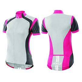 2 x u Women 's Active Cycle Jersey, Damen, Concrete Grey/Synthetic Pink