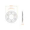 sourcing map Pack of 40 M10 Star Lock Washers 9.2