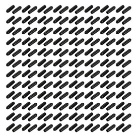 sourcing map Pack of 150 3 mm Inner Diameter PVC Flexible Cap Screw Thread Protection Cover Black