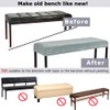 SINOSSO Soft Velvet Bedroom Bench Cover, (48"- 62") L x