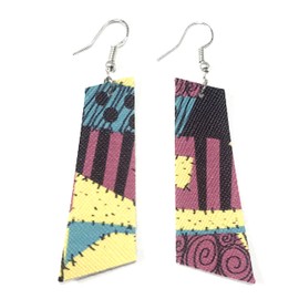 Nightmare Before Christmas Sally 2 Inch Faux Leather Earrings