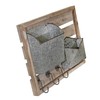 Sagebrook Home 13601-03 Distressed Wood Metal Wall Mail Organizer with