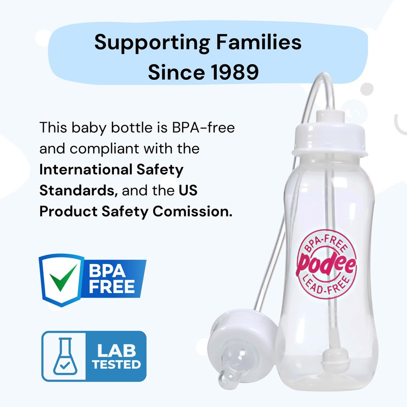 Hands-Free Baby Bottle - Anti-Colic Self Feeding Baby Bottle System
