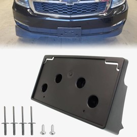 Wocch Front License Plate Frame for Chevy Suburban/Tahoe 2015-2020 Front Bumper License Plate Holder Mounting Bracket Replace # 23235997 GM1068193