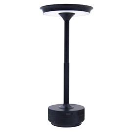 QIANFENG Cordless Rechargeable Table Lamp,LED Battery Operated Table Light,Portable Desk Lamp with USB Charging Port,for Kid,for Living Room&Bedroom& College Dorm Room& Nightstand&Classroom (Black)