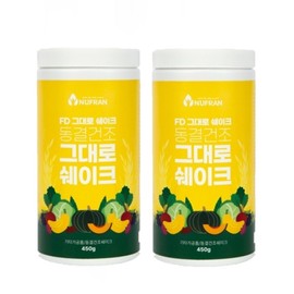 New Fran freeze-dried shake 450g x 2 / 뉴프랜 동결건조 그대로 쉐이크 450g x 2개