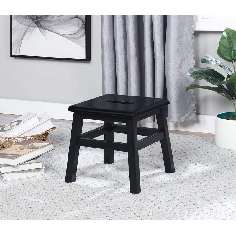 eHemco Solid Hardwood Step Stool for Adults and Kids, 12.25