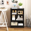 Tangkula 3 Tier Bookcase, Floor Standing Open Bookshelf with 18-Position