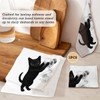 Threegoat 13x13 inch Cute Cat Kitchen Towels 1 PCS, Funny