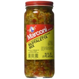 Marconi New Orleans Style Olive Salad Spicy Pickle 16 Fl Oz Sandwich Topping