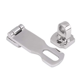 KIMISS Pack of 2 Boat Latch Fastener, 75 mm Boat Stainless Steel Locker Latch Anti-Rattle Marine Hatch Clasp