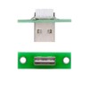 cablecc 5pcs/set Reversible OEM USB Type A Male Panel Mount