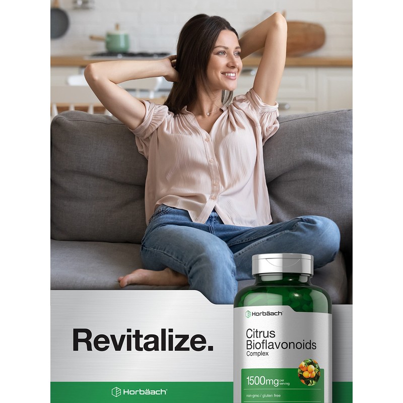 Horbäach Citrus Bioflavonoids Supplement | 1500mg | 300 Caplets |