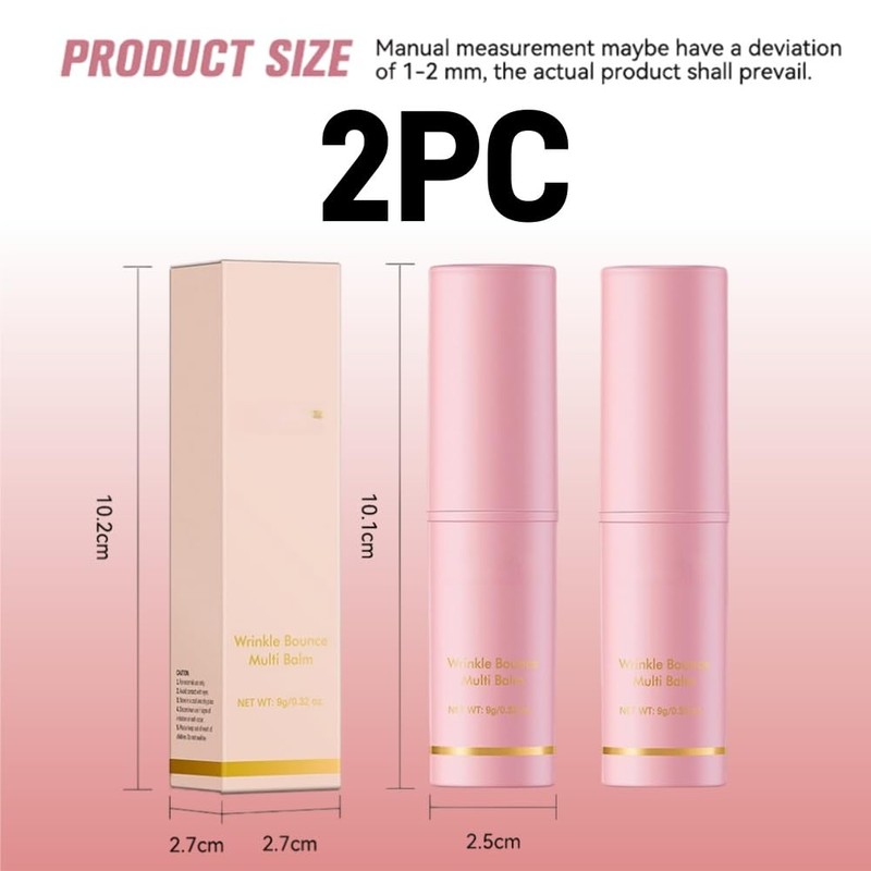 Multifunktionale Feuchtigkeitscreme,Wrinkle Bounce Multi Balm Facial Moisturizer,2pcs Wrinkle Bounce Moisturizing