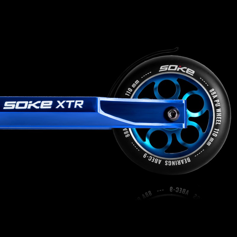 SOKE Scooter Räder 1677, 5x12x12cm, Zwei Stück, Blau, Langlebig, für