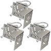 MOOKEERF Antenna Mast Clamp,3PCS Pole Mount Bracket with Double U-Bolts,