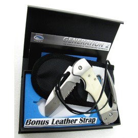 Rigging Knife & Marlin Spike Myerchin AF300P Professional Captain Pro Engravable White Bone Handle