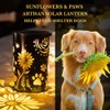 iHeartDogs Pet Memorial Gifts - Artisan Shadow Solar Lantern 'Sunflowers