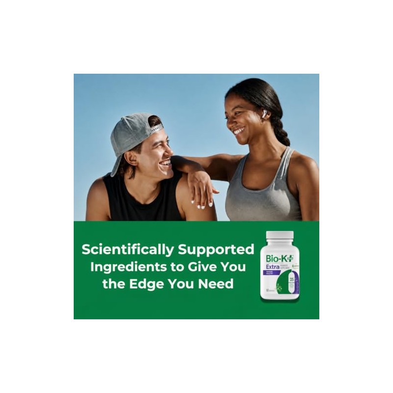 Bio-K+ Immune Health Probiotic with Wellmune, 60 Vegan Capsules