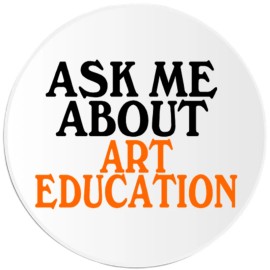 Kiwi Gifts Ask Me About Art Education - Circle Sticker Decal 3 Inch