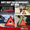 DSV Standard Emergency Triangles, Warning Triangles for Vehicles, Reflective Triangle,