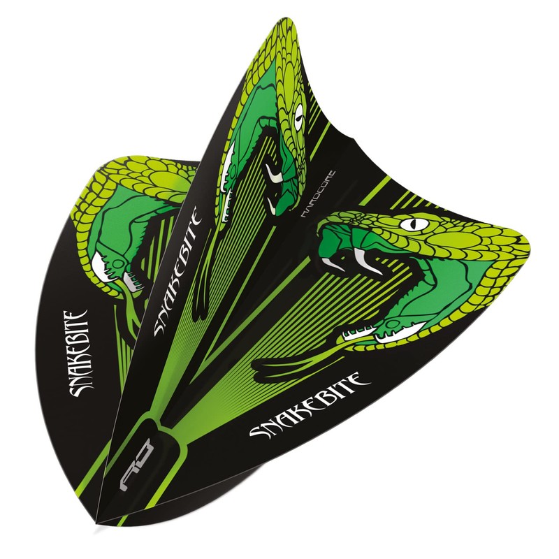 RED DRAGON Hardcore Peter Wright Snakebite Green Clear Freestyle Dart
