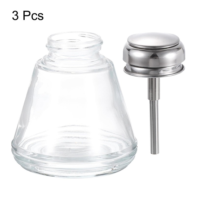 QUARKZMAN 3 Stück 3.4 Unzen / 100ML Glas Pumpspender Flasche