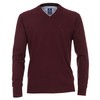 Redmond Men's Plain High Melange Pullover - vino Plain, size: