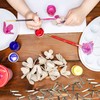100pcs Split Pins,Round Flower Drawing Pins,Metal Paper Fasteners Mini Brads,8x17mm