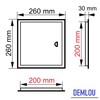 Metal Access Panel for Wall and Ceiling – White Steel