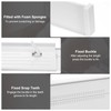 sourcing map 4 Pcs Plastic Drawer Dividers Organizer 11"-18" Adjustable
