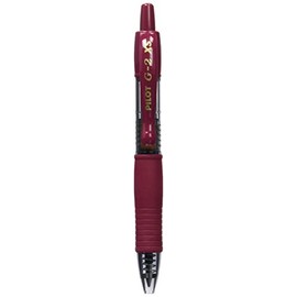 Pilot G207 Pixie Retractable Gel Rollerball 0.7 mm Tip (Box of 12) - Dark Red