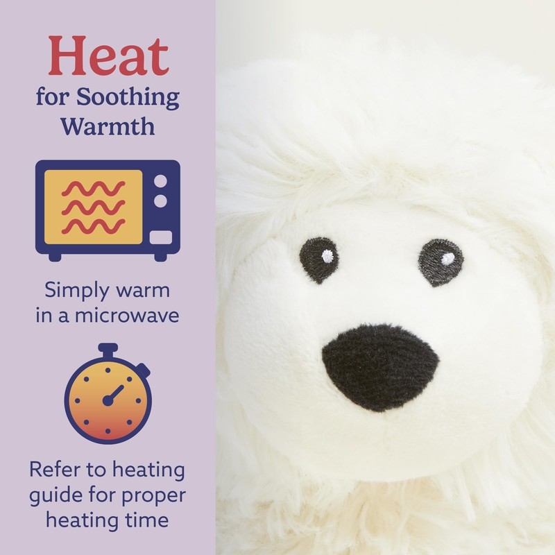 warmies Junior Microwavable & Weighted Stuffed Animals, Sheep - Heated