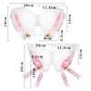 SUBANG 2 Pieces Cosplay Girl Plush Furry Cat Ears Headwear