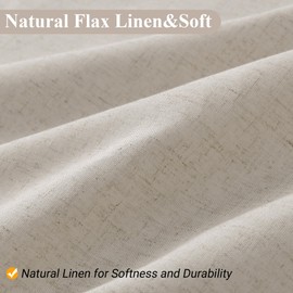 Naturoom Sage Green Linen Shower Curtain with Liner and Hooks Boho Farmhouse Shower Curtains for Bathroom Heavy Duty Textured Burlap Cloth Double Bath Curtains with See Through Top Window 72x72