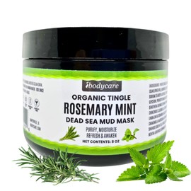 ibodycare Dead Sea Mud Mask Bundle for Cleansing Face and Body, Clean Pores, Purify, Moisturize with Kaolin Clay, Green Tea, Bentonite Clay (Rosemary Mint)