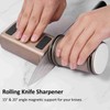 Rolling Knife Sharpener - Knife Sharpening Tool with Diamond and