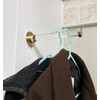 Morco Deco Wall Mounted Clothes Hook – Polished Brass Finish,