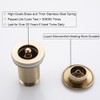 RANDOM Brushed Gold Brass Round Bottle P Trap Kit with
