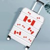 4 Pack Reflective Canada Flag Stickers - 6x3 Inch -