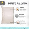 Marquis Mills 2 Pack MediCheck White Vinyl Covered Bed Pillows