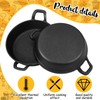 Ziliny Mini Cast Iron Skillets 7 x 7 x 1.7