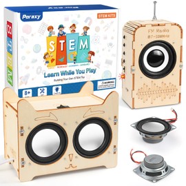 STEM Science Kits for Kids 8-12, DIY Bluetooth Speaker and Radio Kit, Toys for Ages 8-13, 3D Puzzles Building Education Projects Crafts, Birthday Gifts for 8,9,10,11,12,13 14 and Up Boys Girls Teens