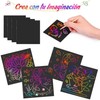 Kesote 100 Hojas Papel de Rascar + 2 Plumas de