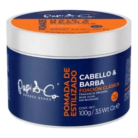 Pomade Para Cabello Y Barba Classic Hold Papi & Co 100g