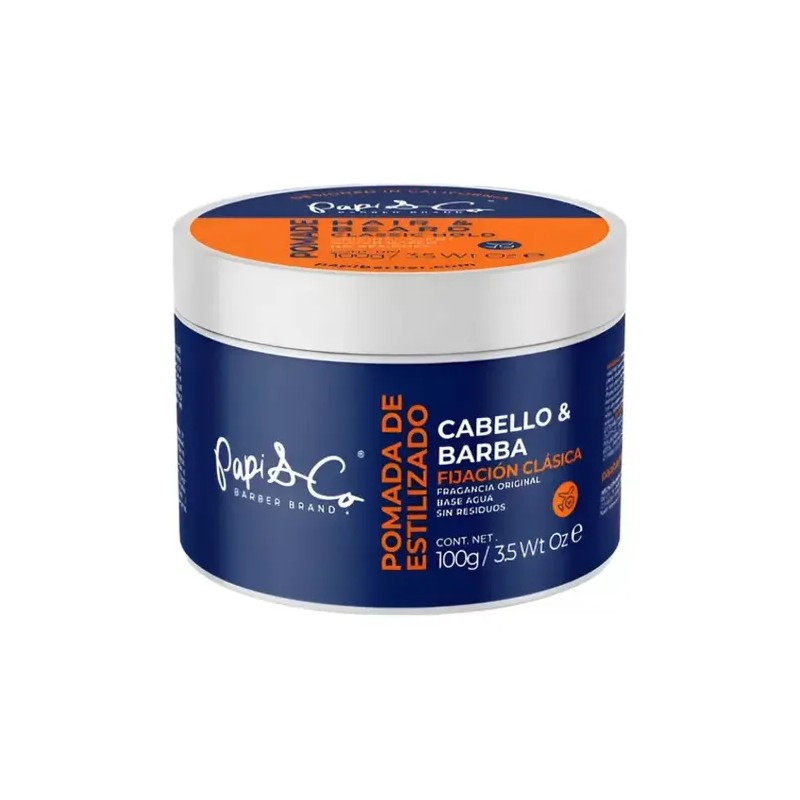 Pomade Para Cabello Y Barba Classic Hold Papi & Co