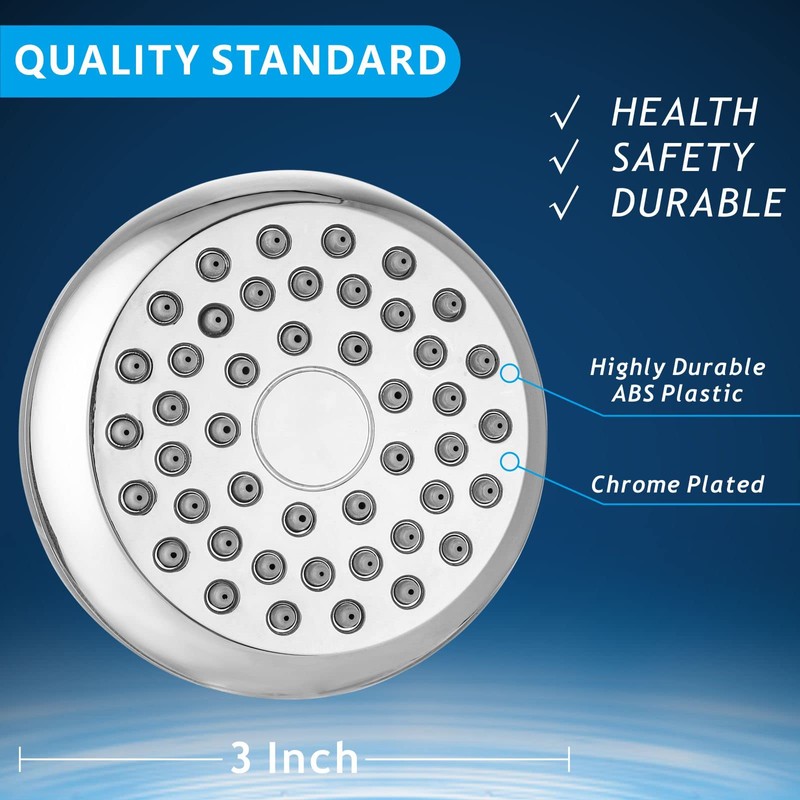 High Pressure Shower Head - Powerful Bathroom Pressure Boosting Showerhead